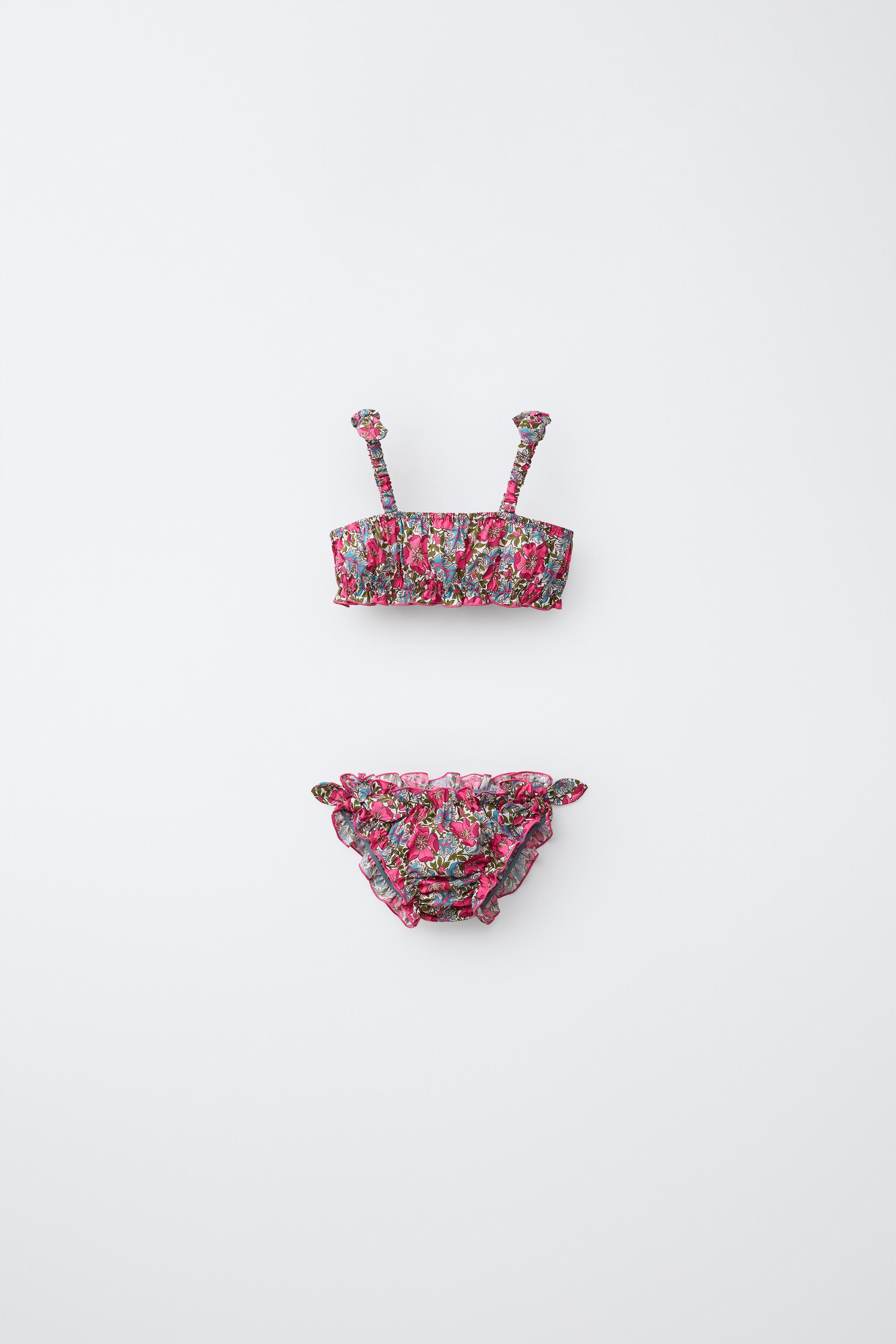 2-6 ANS / BIKINI À IMPRIMÉ FLEURS MADE WITH LIBERTY FABRIC